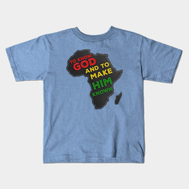 To Know God and Make Him Known Kids T-Shirt by k8creates